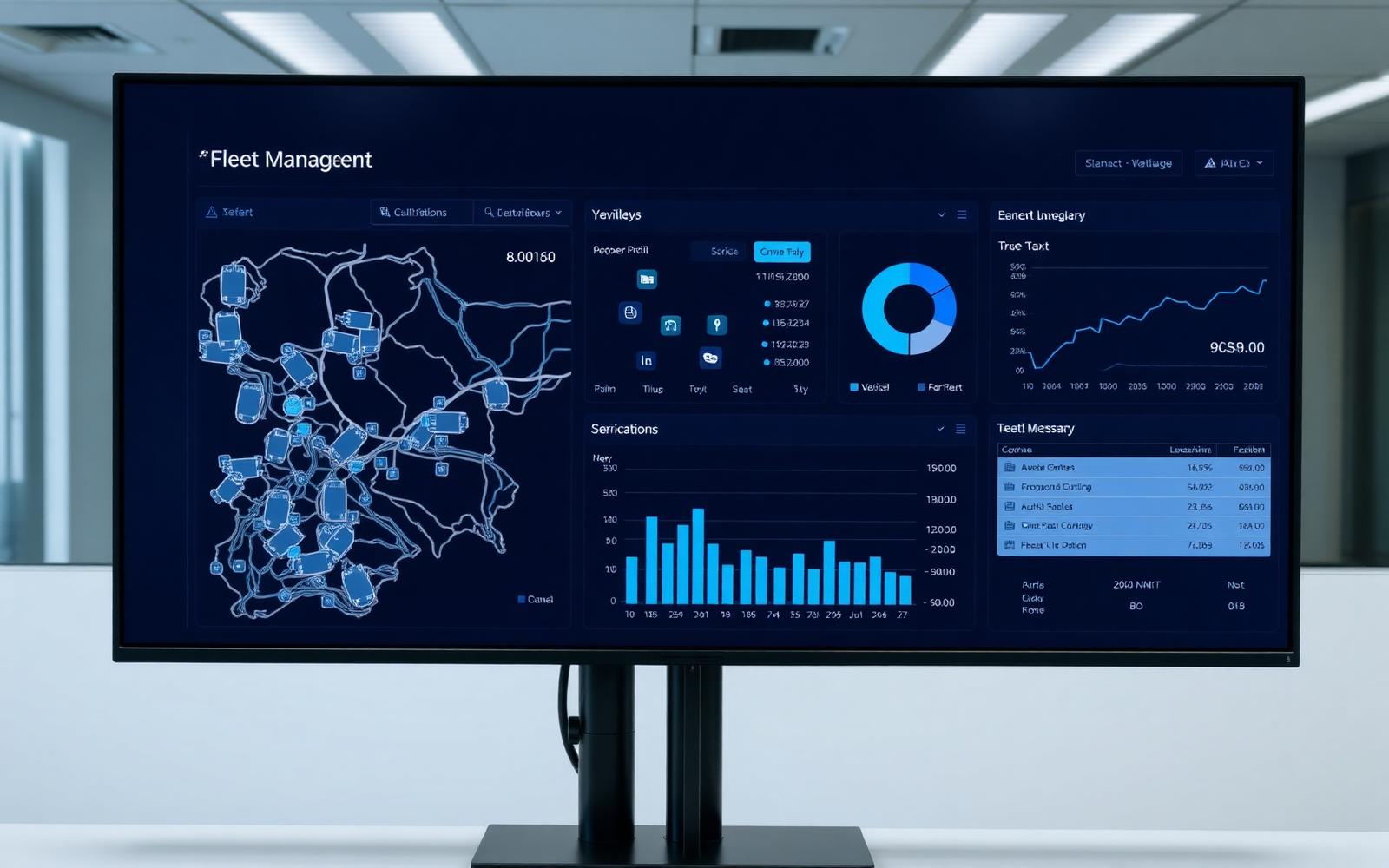 Dashboard de gestão de frotas